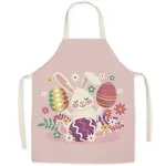Cute Easter Rabbit Pattern Polyester Sleeveless Apron