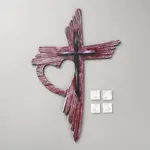 Wood Cross Wall Stickers