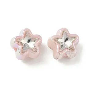 Baking Painted Acrylic & Rhinestone Beads