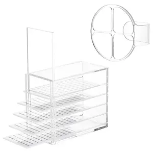 Rectangle Five-layer Acrylic Eyelash Storage Box