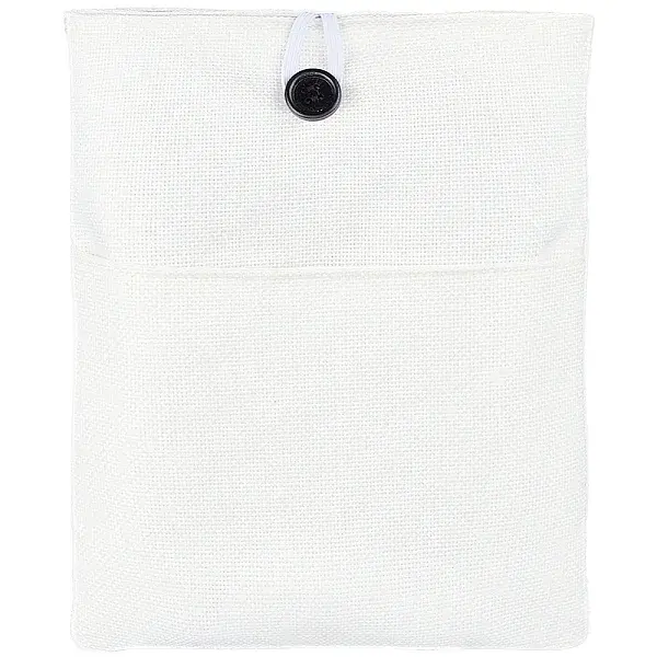 Cotton & Linen Book Sleeve with Button & Front Pocket