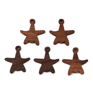 Natural Walnut Wood Pendants