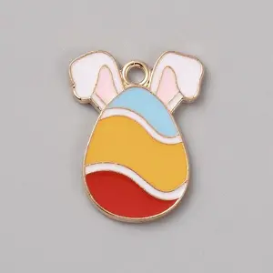 Easter Theme Alloy Enamel Pendants