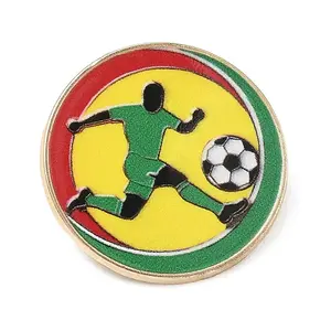 Football Theme Alloy Enamel Pins