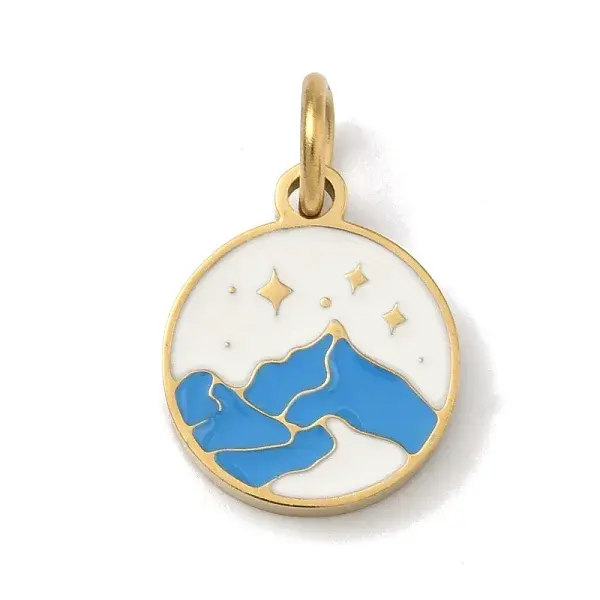 304 Stainless Steel Enamel Pendants