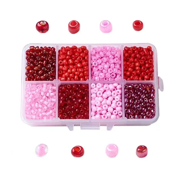 1 Box Mixed 6/0 Glass Seed Beads Round  Loose Spacer Beads
