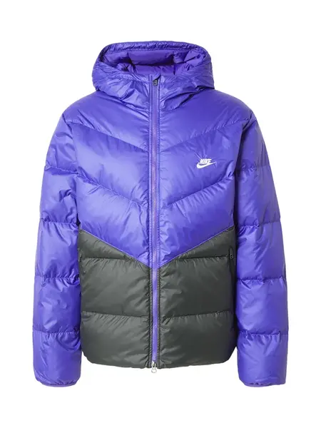 Nike Sportswear Zimná bunda 'WINDRUNNER'  modrá / čierna
