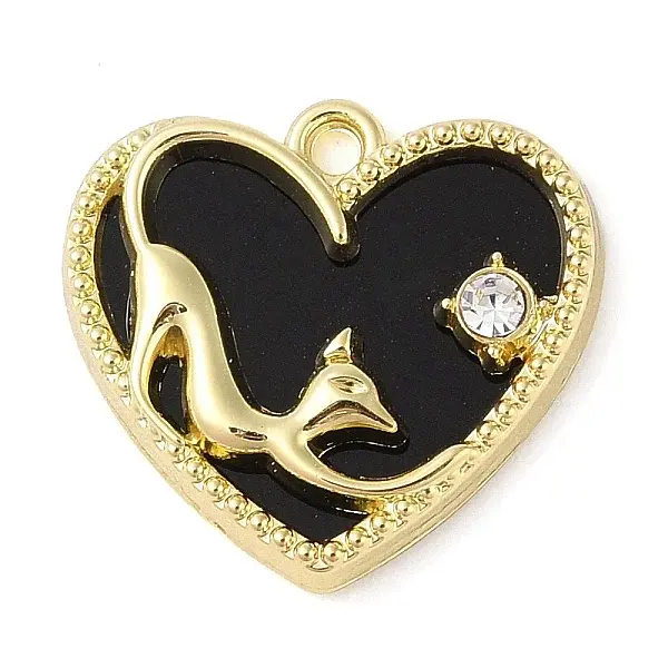Alloy with Rhinestone Pendants