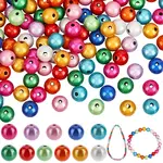 300Pcs Spray Painted Acrylic Beads