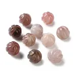 Natural Purple Madagascar Rose Quartz Carved Beads