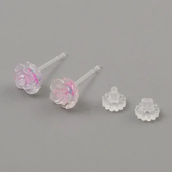 Resin Stud Earrings