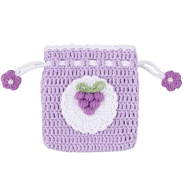 1Pc Grapes Knitting Wallet