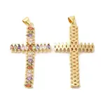 Brass Micro Pave Cubic Zirconia Pendants