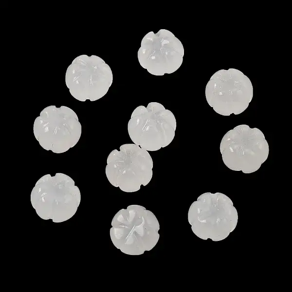 Natural Golden Silk Jade Carved Beads