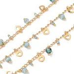 Brass & Glass Seed Beaded Chain
