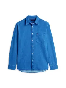TOMMY HILFIGER Košeľa  modrá denim