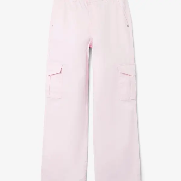 Světle růžové holčičí široké kalhoty s kapsami LIMITED by name it  - Holky