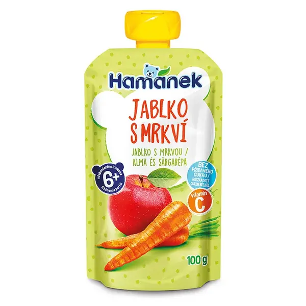 HAMÁNEK Jablko s mrkvou 6m+ 100 g