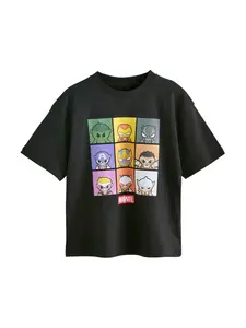 Next Tričko 'Marvel Avengers'  žltá / zelená / čierna / biela