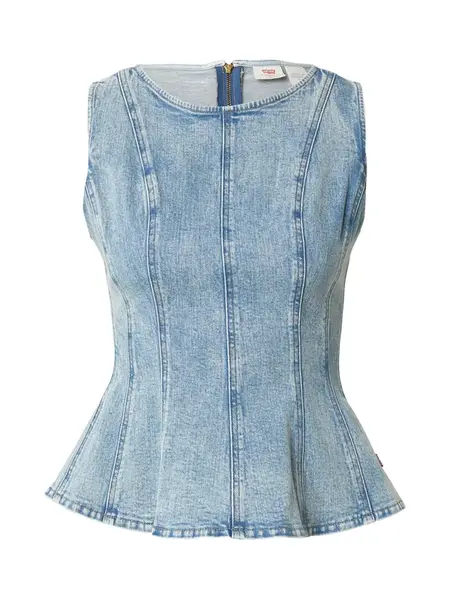 LEVI'S ® Top 'Leighton Peplum Top'  modrá denim