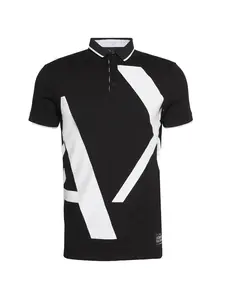 ARMANI EXCHANGE Tričko  čierna / biela