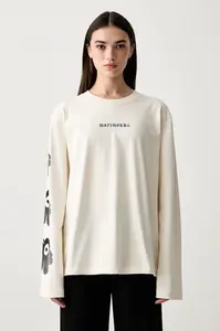 Marimekko  tričko s dlouhým rukávem dámské bavlněné