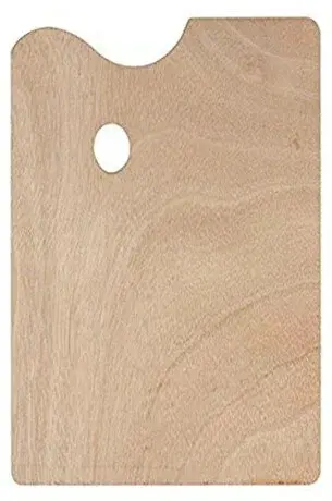 Dřevěná paleta Meeden 21x28cm obdélníková