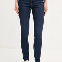 Džíny Calvin Klein Jeans dámské, tmavomodrá barva, LV047B772G