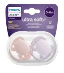 PHILIPS AVENT Šidítko Ultrasoft Premium neutral 0-6m dívka 2 ks