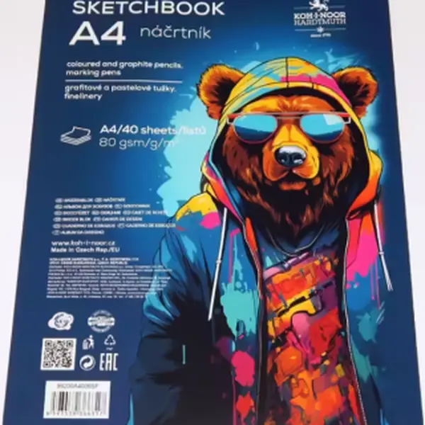 Náčrtník A4 90g/gm 40 list