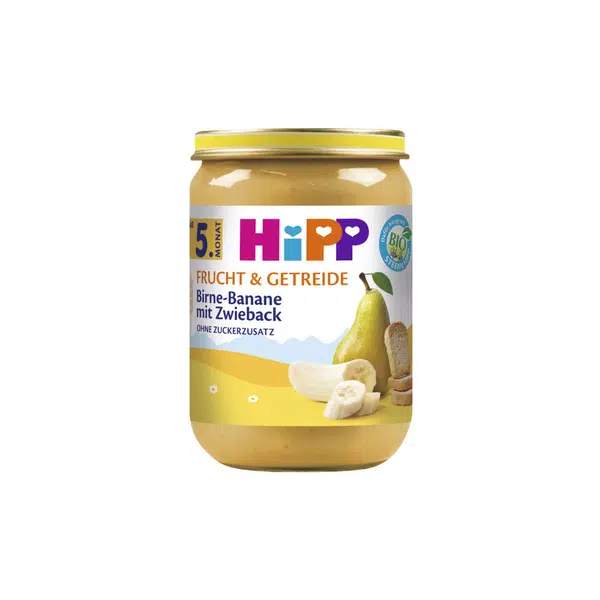 Hipp BIO Ovoce a cerálie hruška-banán-suchary 190 g