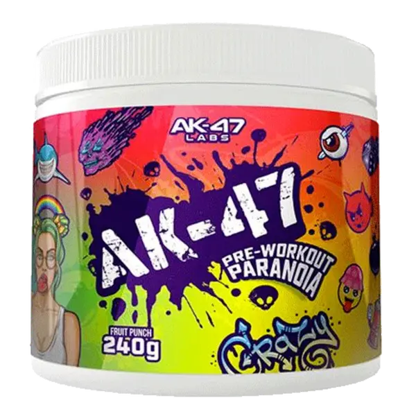 AK-47 Labs AK-47 Pre-Workout Paranoia 240g - modrá limonáda