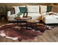 Imitace kravské kůže hnědé skvrny, 120x150 cm