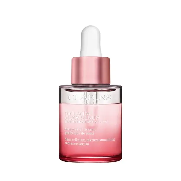 Clarins MULTI-ACTIVE SERUM dvoufázové sérum, které zvyšuje lesk, vyhlazuje pleť a vyrovnává tón pleti 30 ml