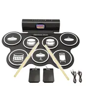 Elektronická bicia súprava s 2 pedálmi 44x32x6 cm