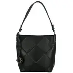 Trendy dámská koženková kabelka na rameno Faina, černá