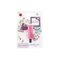 Lukky třpytivý lesk na rty s přívěskem, třešňová příchuť