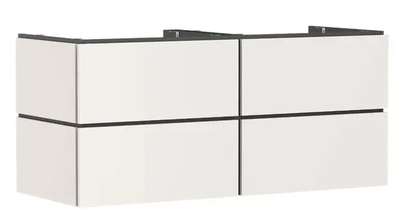 Hansgrohe Xilesa E - Umývadlová skrinka, 62x138x55 cm, 4 zásuvky, matná béžová 54305780