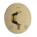 Hansgrohe Ecostat Comfort S - Termostatická batéria pod omietku, na 2 spotrebiče, leštený vzhľad zlata 33718990