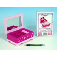 Šperkovnice Princess dřevo 17x7x11,5cm v krabici