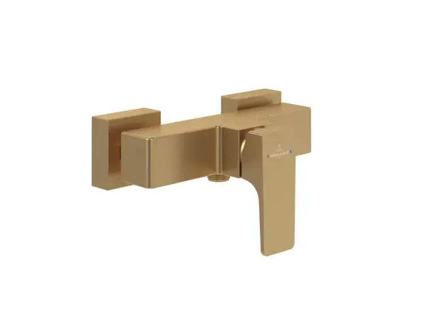 Villeroy & Boch Architectura Square - Sprchová batéria, kefované zlato TVS12500100076