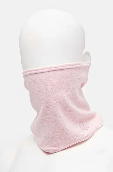 Dětský nákrčník United Colors of Benetton růžová barva, hladký, 6HMQGU00C