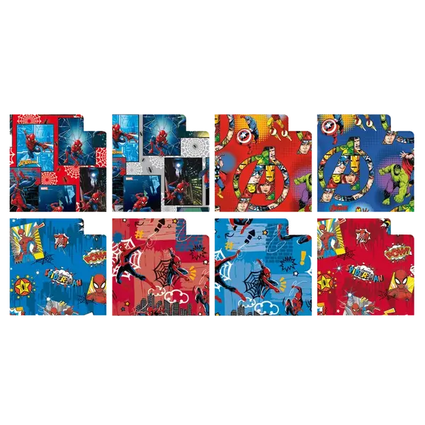 Dárkový balicí papír Marvel - 2 x 0,7 m, mix motivů