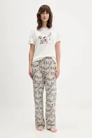 Bavlněné pyžamo women'secret dámské, béžová barva, bavlněné, 3132160