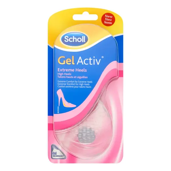 Scholl Gel Activ Extreme Heels gelové polštářky do obuvi s vysokým podpatkem 1 pár