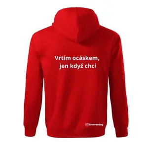 Reedog mikina červená "Ocásek" - XXS