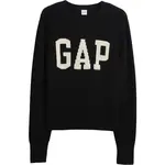 GAP V-FRCH- LOGO SWEATER Dámsky sveter, čierna, veľkosť