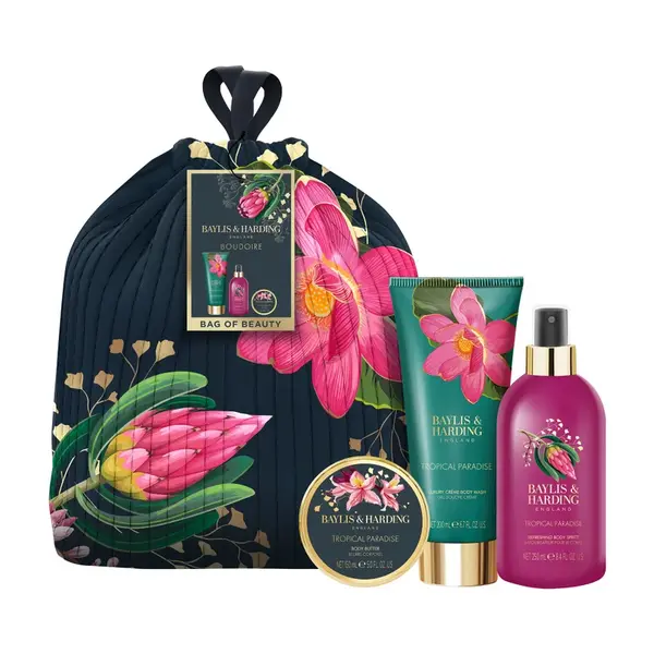 Baylis & Harding Boudoire Sada péče o tělo v pytlíčku Tropical Paradise 3 ks