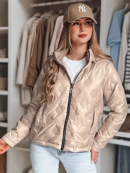 Kurtka damska przejściowa dwustronna SYLVIAN beżowa Dstreet