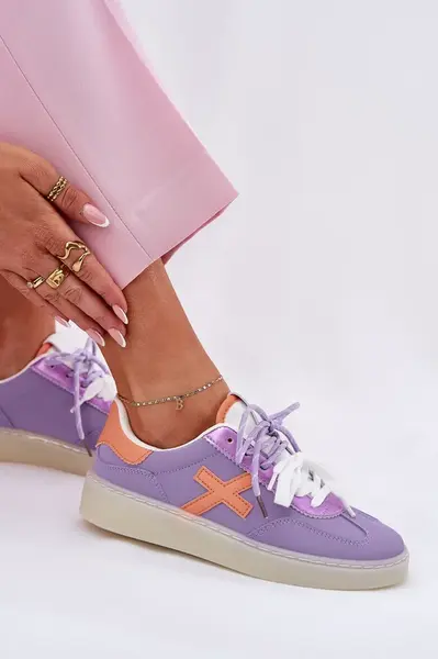 Boto Nízké Dámské Sportovní Boty Fialové Zelevelis